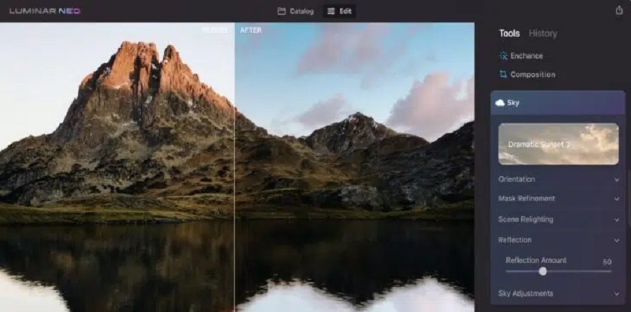 luminar neo image editing